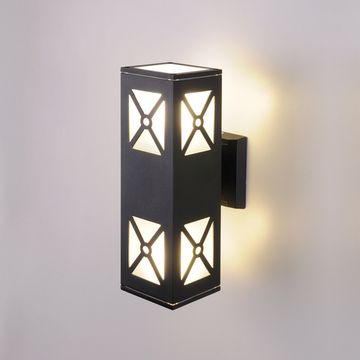 Настенный уличный светильник Techno 1405 черный Elektrostandard