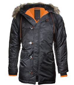 Куртка Аляска - Slim Fit N-3B Top Gun (черная - black)