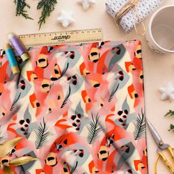 Ткань Ниагара Софт абстрактный пожар