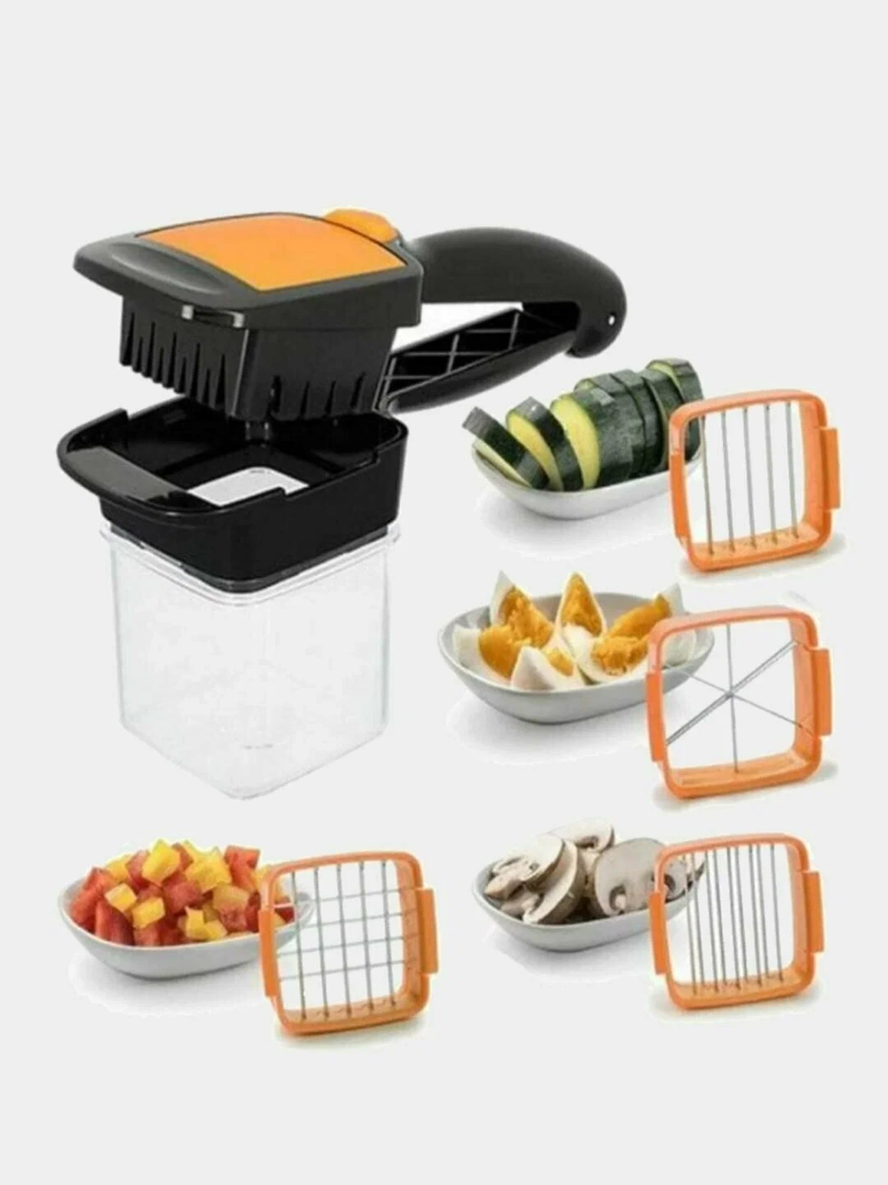 Фрукто-овощерезка 5 в 1 с контейнером для хранения
