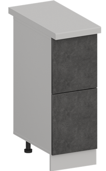 Кухня Модуль ШН2Я 300 Графит / Бетон