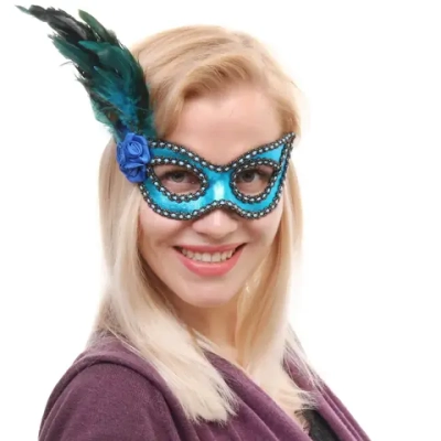 Маска карнавальная «Очарование», синий