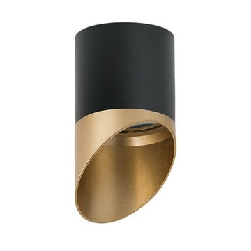 Светильник точечный накладной 1*Gx53 R34871490 черный/золото Rullo Lightstar