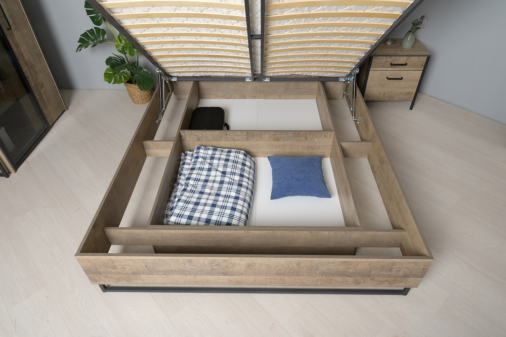 Трувор Кровать 11.34 N без основания Дуб Гранж Песочный К 356, Интра