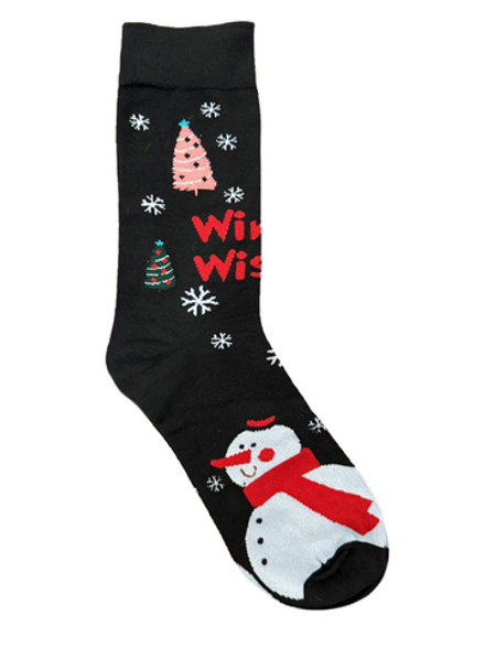 Носки НГ р.40-45 "Happy NY" Снеговик