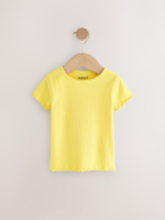 Футболка для девочки Next E65-353, 5 шт., Розовый, Белый, Желтый