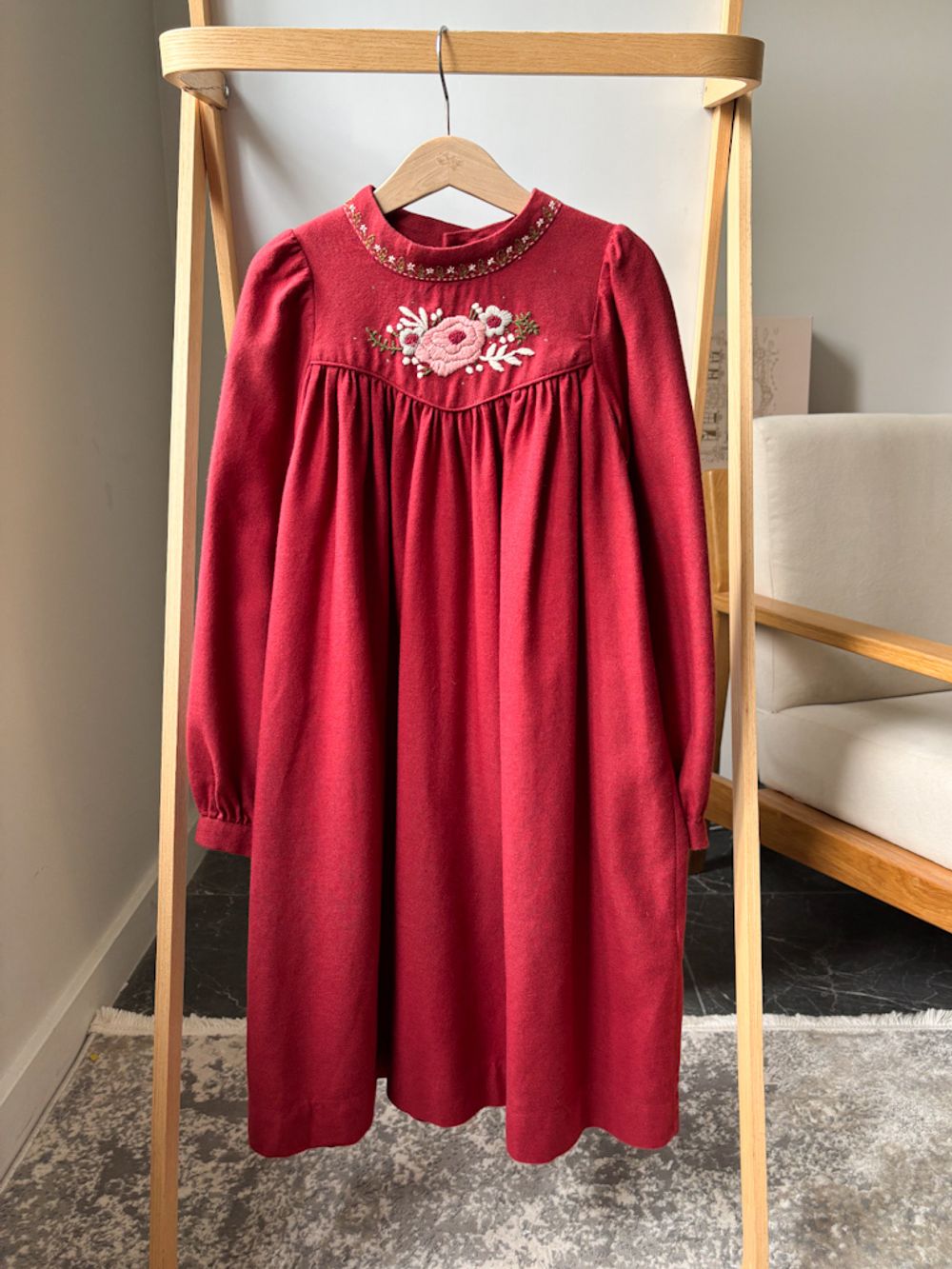 Платье Bonpoint хлопок с шерстью, 140