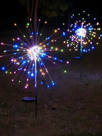 Уличный светильник на солнечной батарее 2шт "одуванчик", "фейерверк"