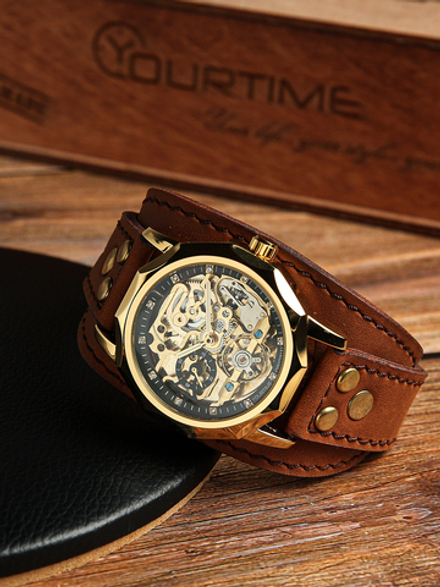 Часы скелетоны мужские механические Centuria 2.0 YOURTIME