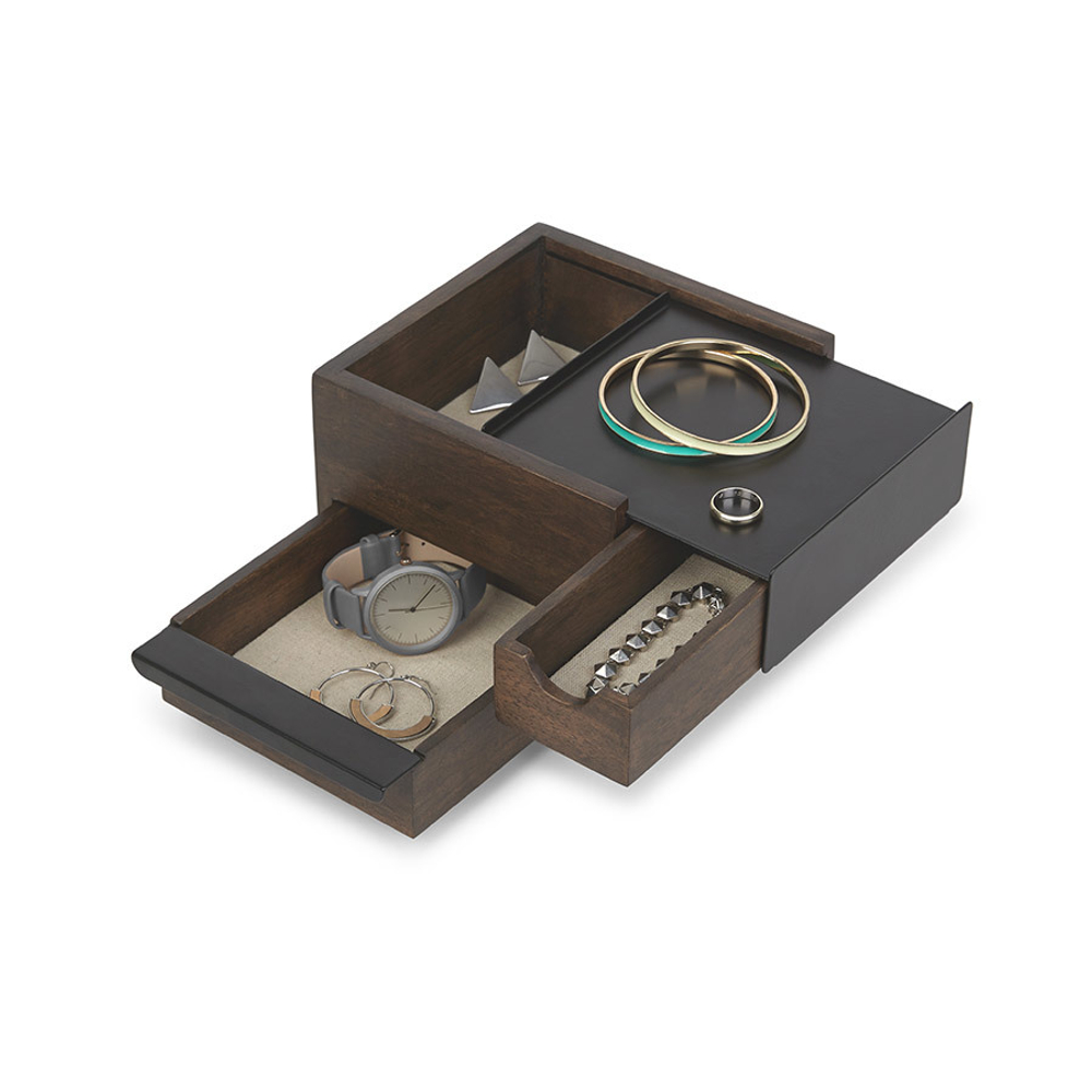 Шкатулка для украшений Stowit Mini чёрная Umbra