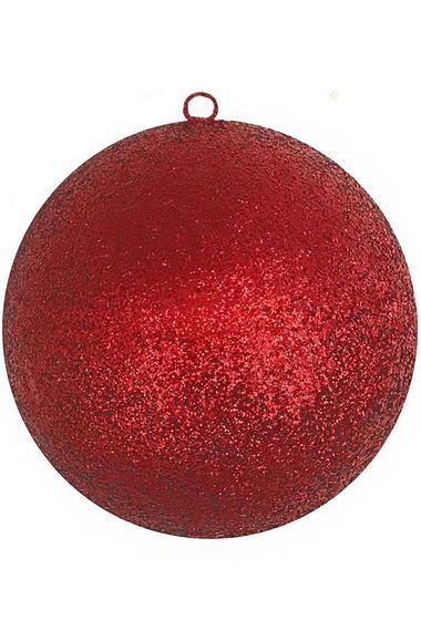 Шар из пенополистирола с блестками Искристый 20 см., красный, ПромЕлка (SHI-200RED)