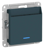 ATLASDESIGN ВЫКЛЮЧАТЕЛЬ карточный с подсветкой, 10А, без задержки отключения, механизм, ИЗУМРУД