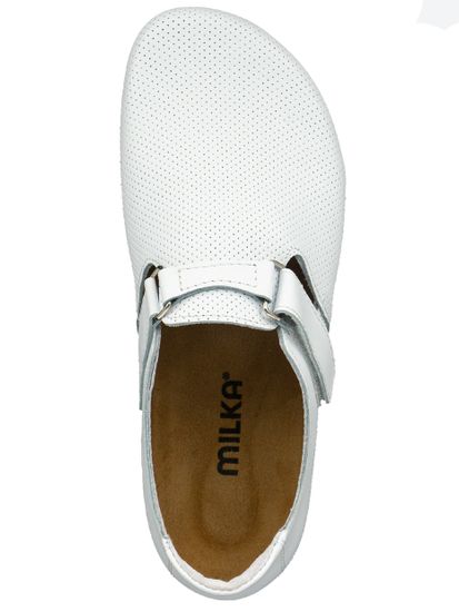 02 | "Milos" | Мужские полуботинки (белый перфорация)