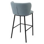 Стул барный foggy, букле, голубая пудра