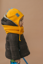 Шапка весенняя/осенняя вязаная ОРЕО (Горчица)