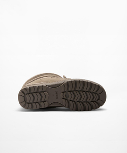 OYSHO Трикотажные сапоги на шнуровке, серовато-коричневый