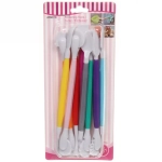 Инструменты для украшения тортов в наборе 9шт микс цветов