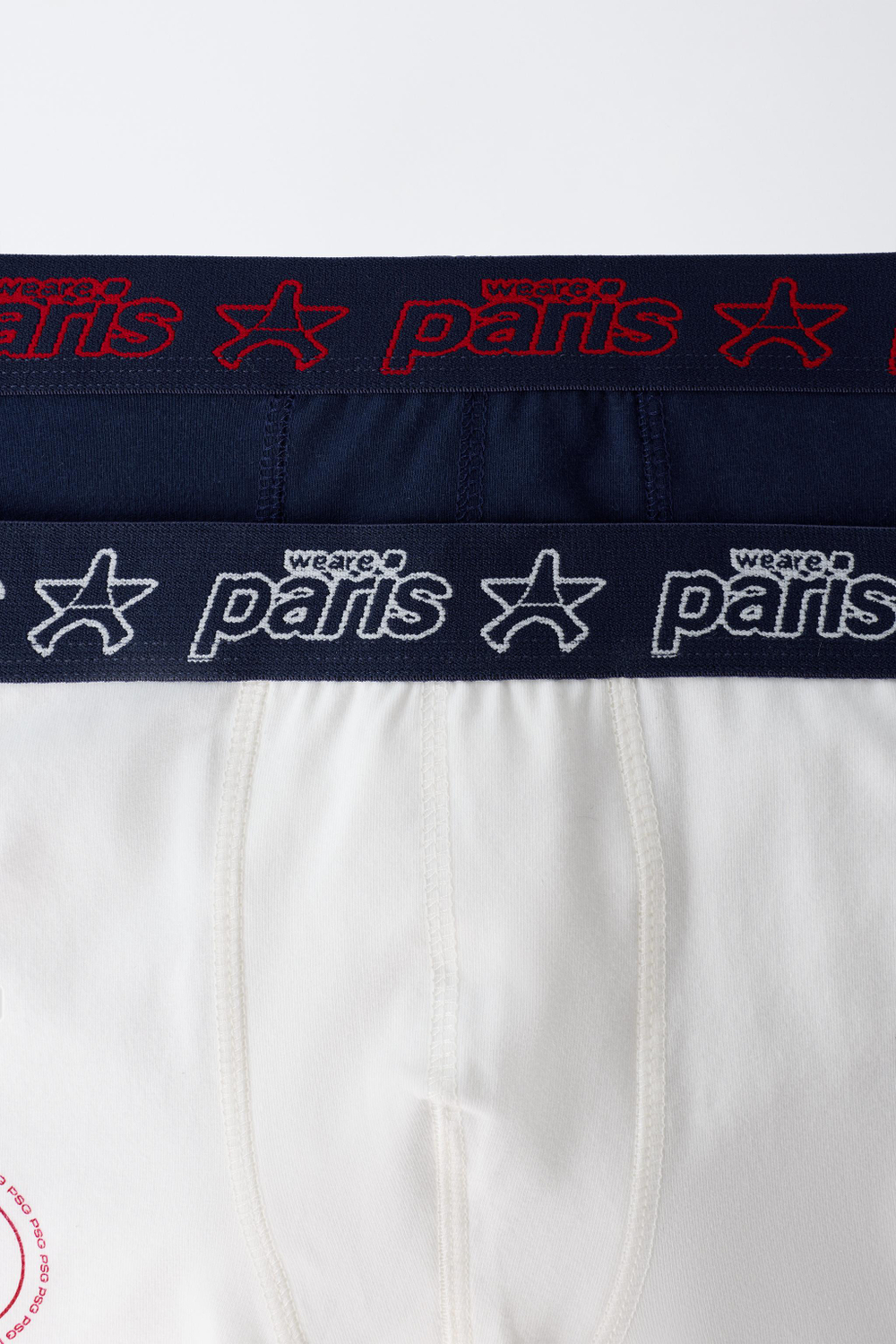 ZARA НАБОР ИЗ ДВУХ ТРУСОВ-БОКСЕРОВ PSG ®, ТЕМНО-СИНИЙ/БЕЛЫЙ