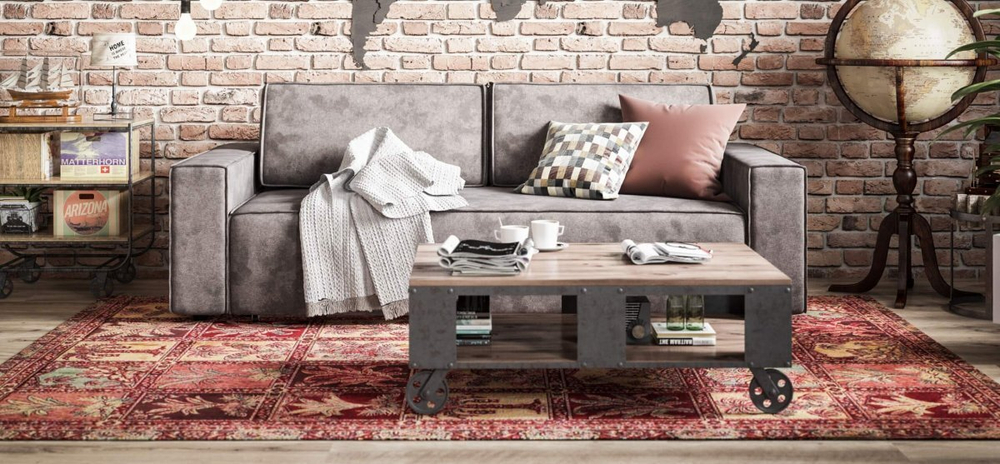 Диван Норд Велюр Алькантара серый