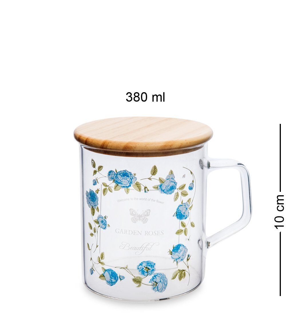 GS- 46/1 Кружка с крышкой «Розовый сад» 380мл