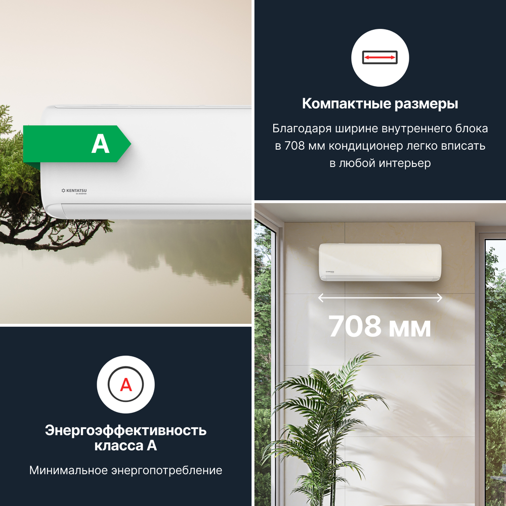 Настенная сплит-система Kentatsu TIBA KSGTI50HFAN1/KSRTI50HFAN1