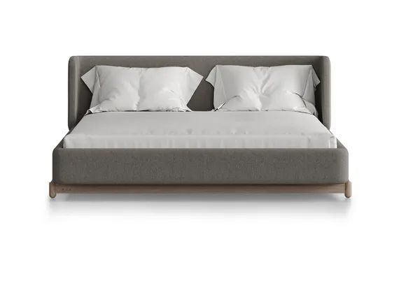 Кровать Basic спальное место 160*200 см (капучино, твид)