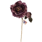 Искусственные цветы «FLOWERS GLAMOUR» 60см Пионы 2 цветка лиловые