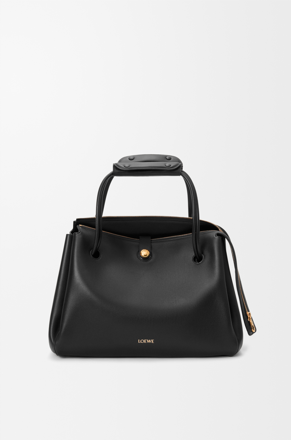 Loewe Большая сумка Madrid из мягкой телячьей кожи, черный