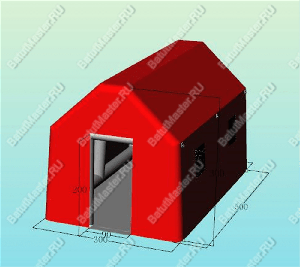 Надувной шатер "Алый" 5*3*3 м