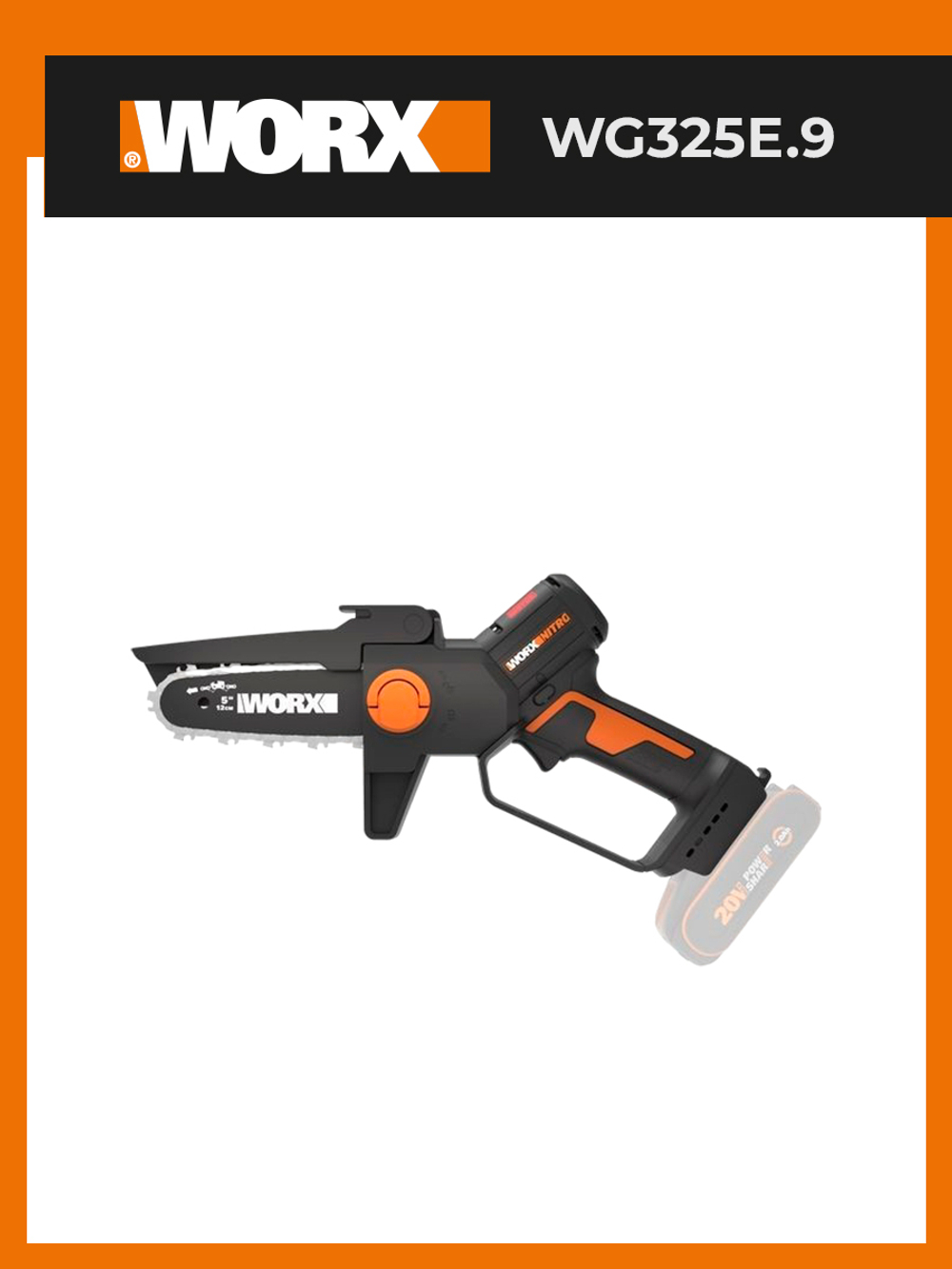 Пила аккумуляторная бесщёточная WORX WG325E