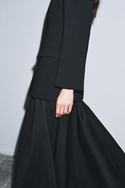 ZARA КОМБИНИРОВАННОЕ ПЛАТЬЕ-БЛЕЙЗЕР — ZW COLLECTION, ЧЕРНЫЙ
