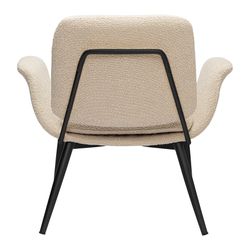 Лаунж-кресло Hilde, букле, серо-бежевое