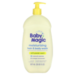 Baby Magic, Увлажняющий гель для волос и тела, мягкая пудра, 887 мл (30 жидк. Унций)