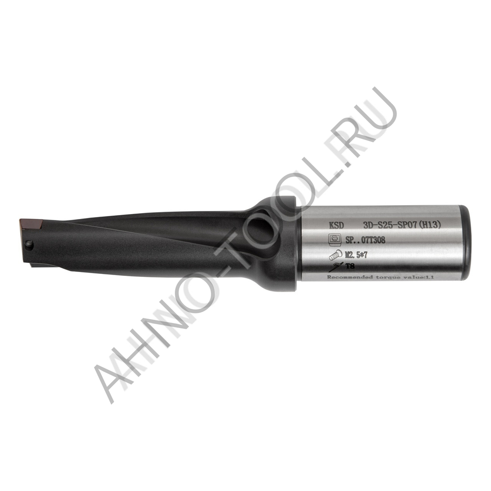 Сверло корпусное 22.0мм KSD220-3D-S25-SP07(H13) "ACCKee"