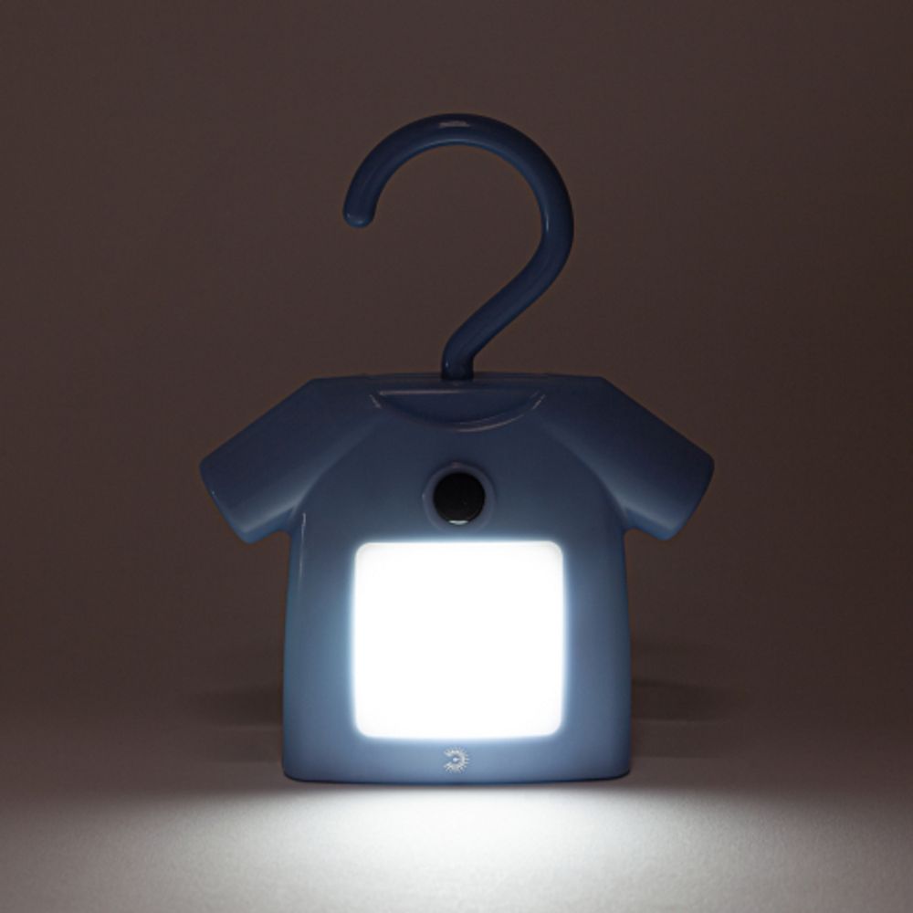 Ночник - светильник светодиодный ЭРА NLED-485-1W-SW-BU на батарейках с выключателем голубой