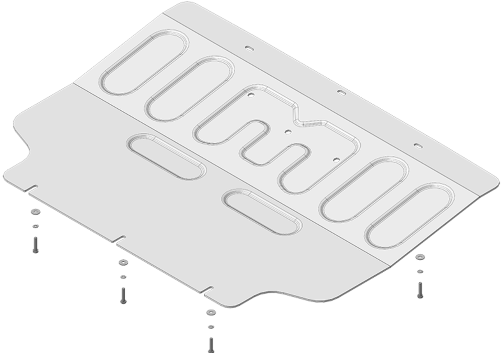 Защита алюминиевая двигателя, электроусилителя руля, Переднего электромотора для Voyah Free MOTODOR.348601