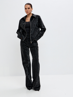 Брюки Боуи из экокожи в оттенке опал