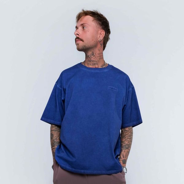 Футболка OG Logo Monochrome синяя - фото 4