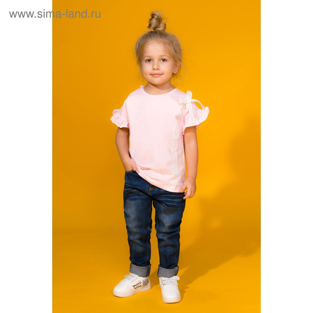 Джинсы для девочки "Келли", р.92-98, цвет синий 3663251