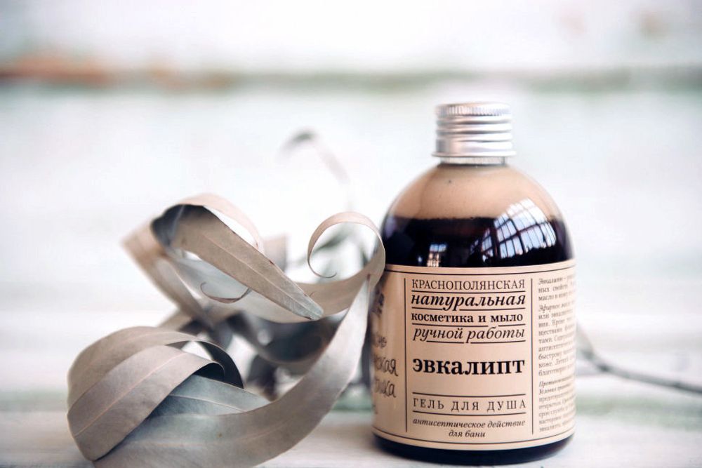 ГЕЛЬ ДЛЯ ДУША "ЭВКАЛИПТ" — АНТИСЕПТИЧЕСКИЙ, 250 мл (Краснополянская косметика)