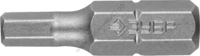 ЗУБР 2 шт, HEX4 25 мм, Кованые биты (26007-4-25-2)