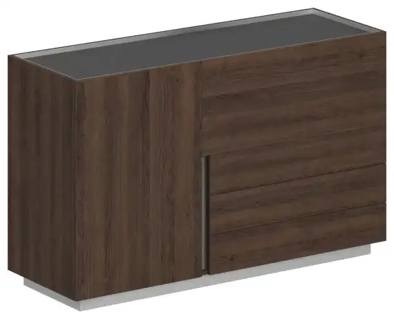 Шкаф правый Оливер (Oliver) OL-20-14.R 1600x550x975
