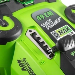 Аккумуляторная газонокосилка Greenworks G40LM49DBK5 40В (1 x 5 Ач, ЗУ) нож 49 см, 2500207UG