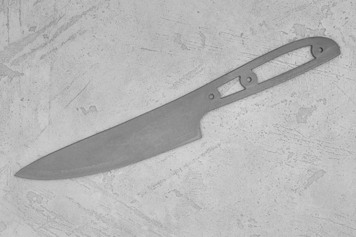 Заготовка для ножа, сталь VG-10 2,8мм. Модель "Геликон НШ165" с клинком 165мм, ТО 62-63HRC