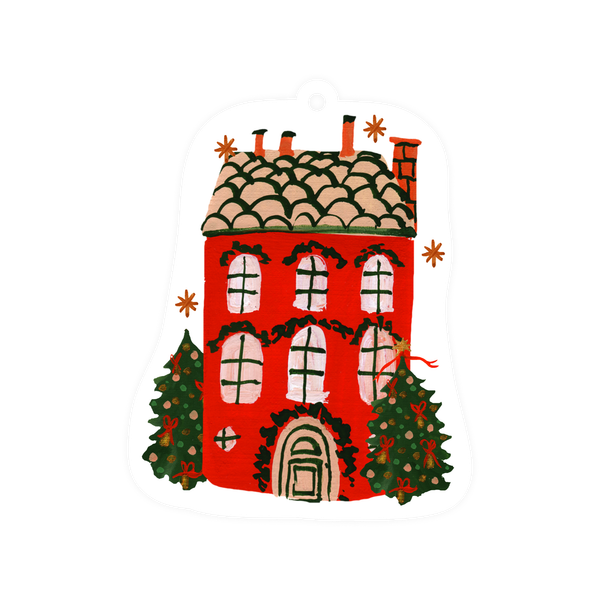 Бирка «Christmas house»