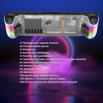 Прозрачная задняя панель PC0106C RGB для Steam Deck / OLED