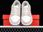 Nike Dunk Low Light Iron Ore Red Blue