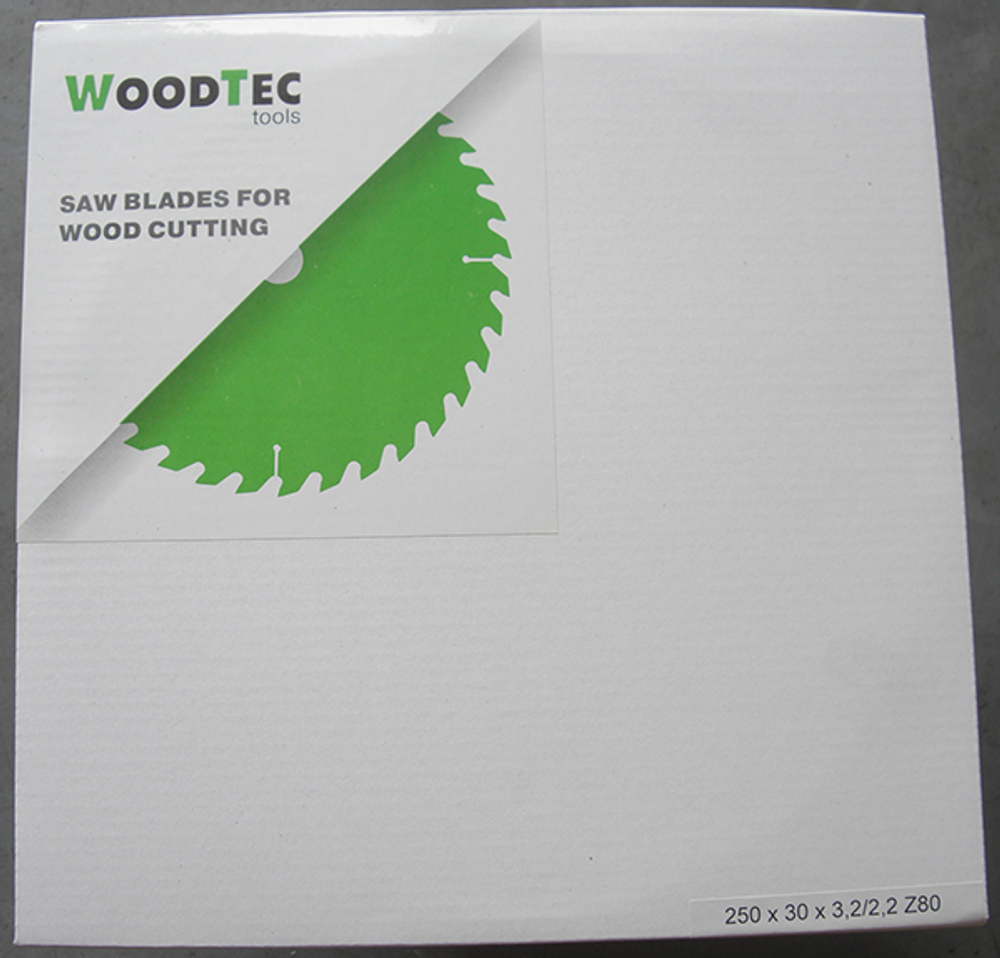 Пила дисковая Ø250 х 30 х 3,2/2,2 Z80 WZ WoodTec