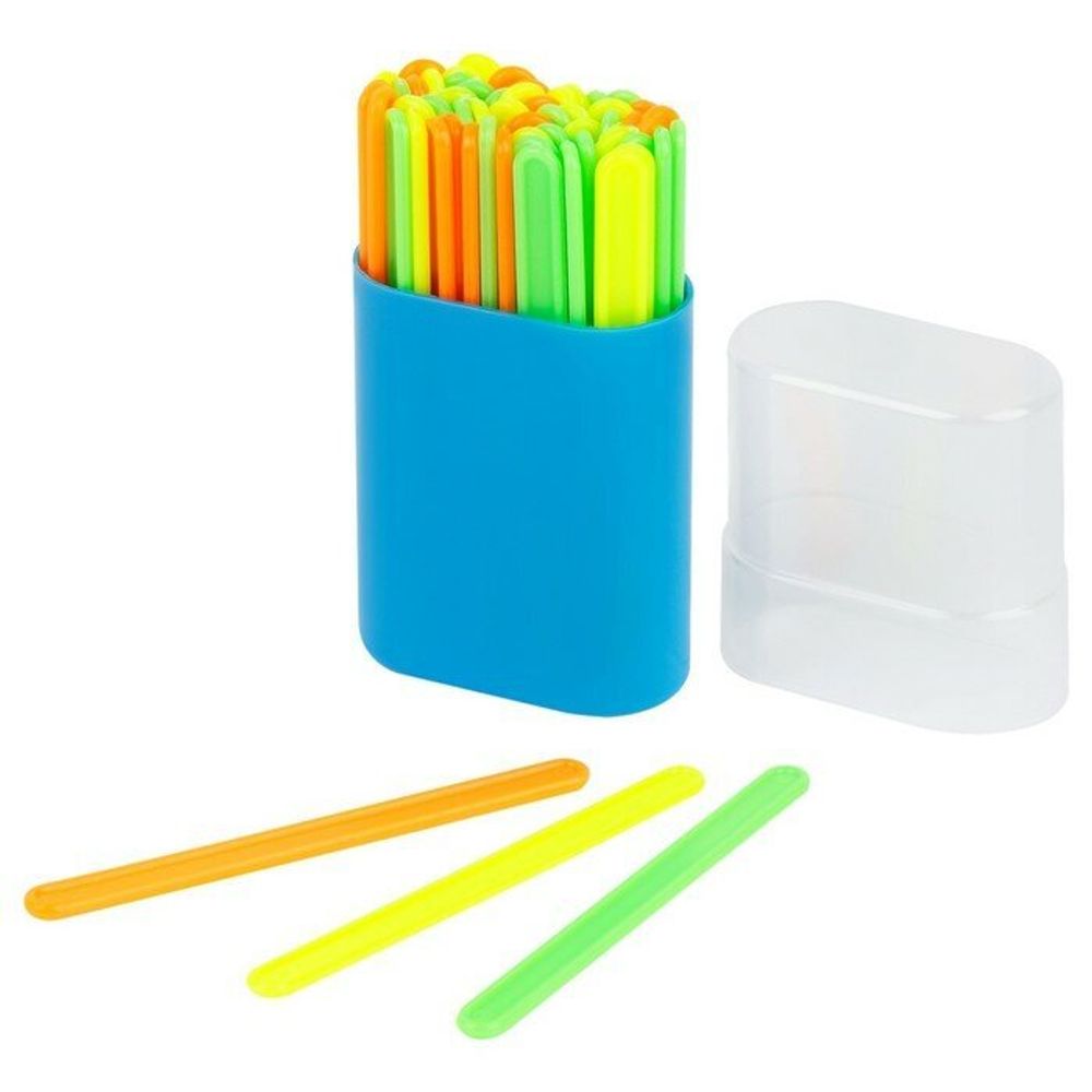 Счетные палочки СТАММ (50 штук) многоцветные, в пластиковом пенале, СП04