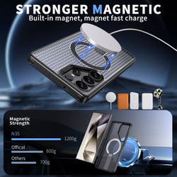 Прозрачный чехол Mesh Pro Magnetic Case для Samsung Galaxy S23 Ultra